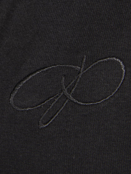 Papillon Sweat Hoody Cotton Ladies Black Size S