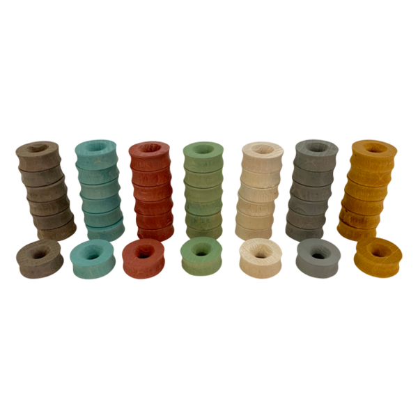 Papoose Toys Papoose Toys Mini Earth Ring 2,5 cm 49pc