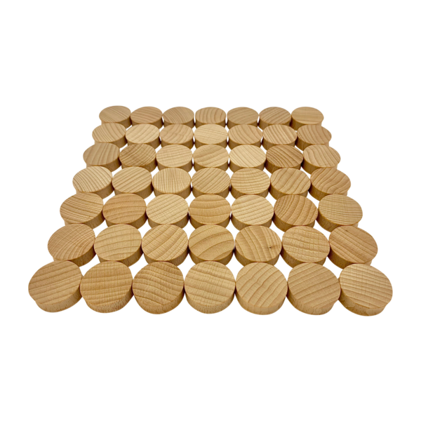 Hračky papoose papoose hračky mini přírodní konkávní 3cm 49pc