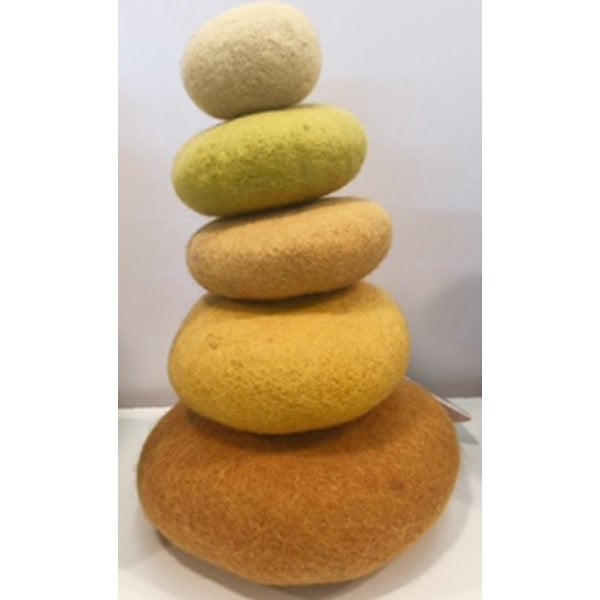 Papoose leksaker papoose leksaker stapling set 5 st gul