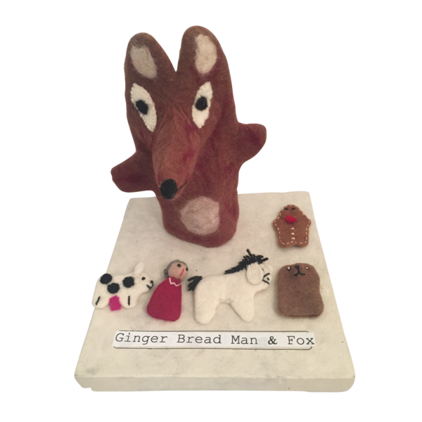 Papoose igrače papoose igrače StoryPupet gingerbreadmanfox