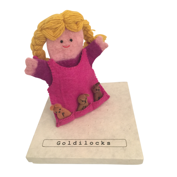 Papoose Toys papoose igrače Storypuppet Goldilocks in 3 medvedi