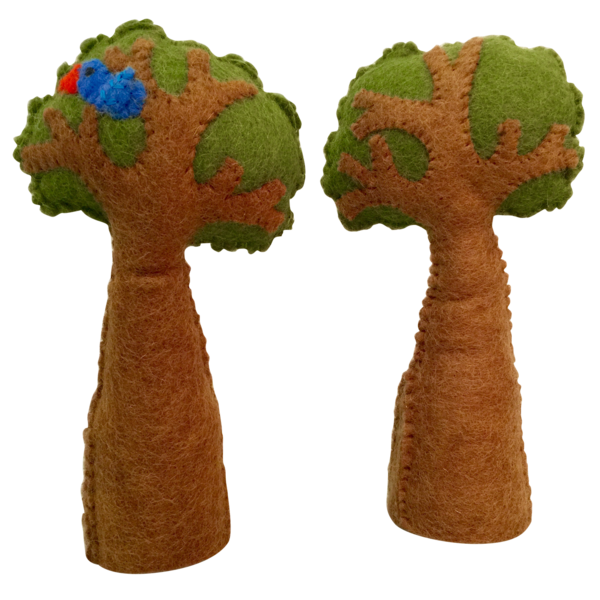Papoose Toys Papoose Toys Tree + Bird 2PC