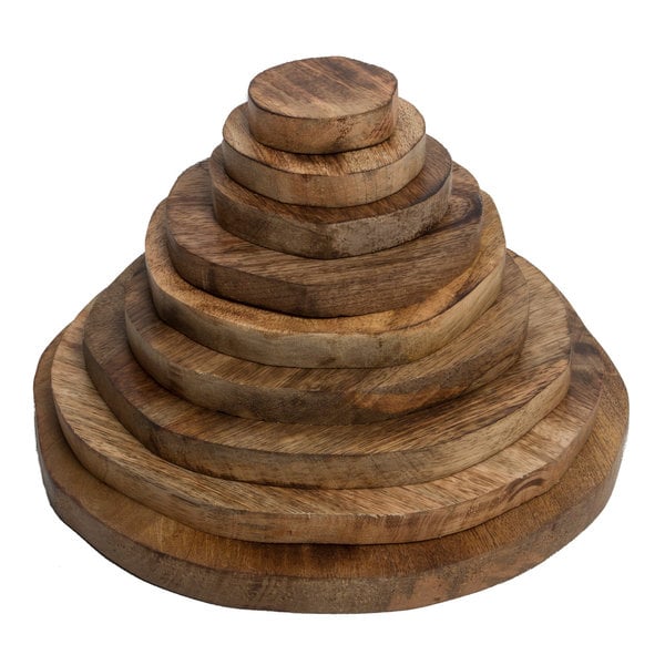 Papoose igrače papoose igrače za zlaganje lesa piramida 9pc