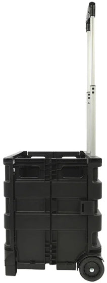 De Proplus Gankage Trolley mat Klappen cring 40 Liter 25 kg schwaarz