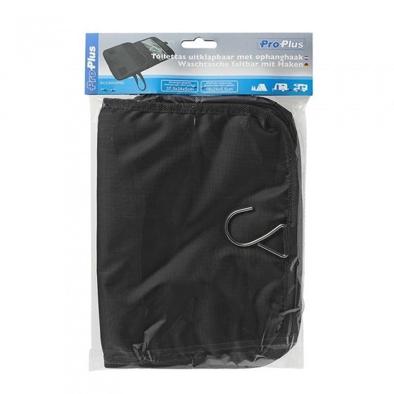 Proplus Piegable Wilet Borse con gancio sospeso 37,5 cm nero