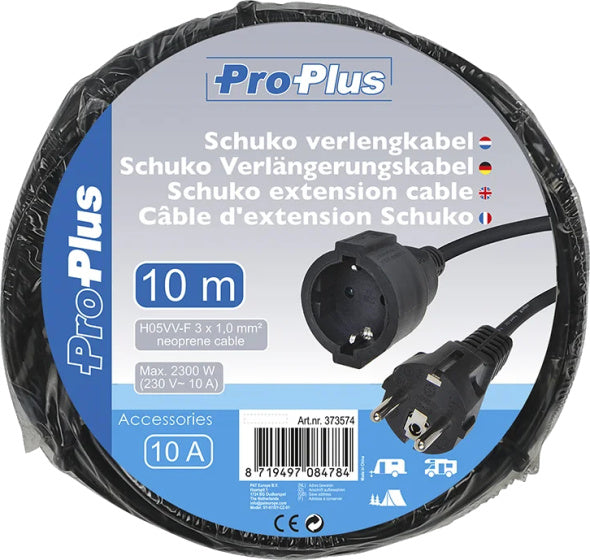 Proplus -Verlängerungskabel schuko 3g 1,0 mm Neopren 10 Meter