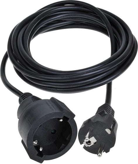 Proplus Extension Cable Schuko 5 metros 3x1.0 mm² negro