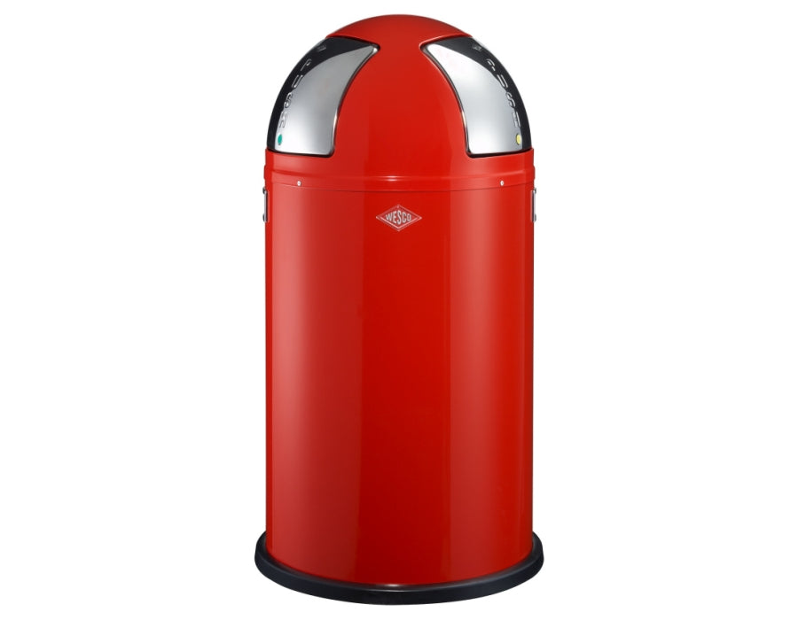Il perno della spazzatura Wesco spinge due rossi