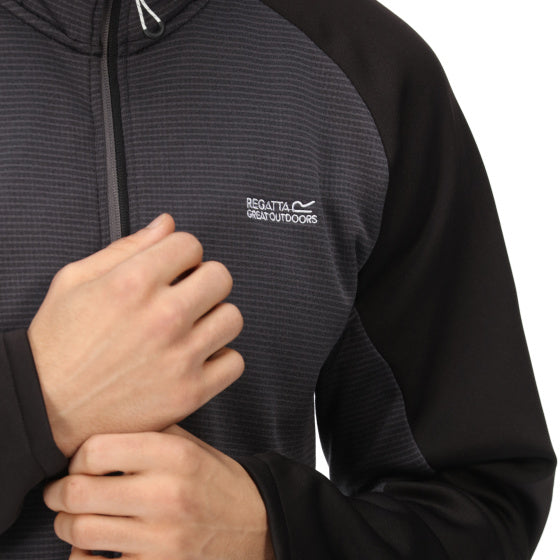 Regatta Highton III Outoorjack Mænd mørkegrå sort størrelse XL