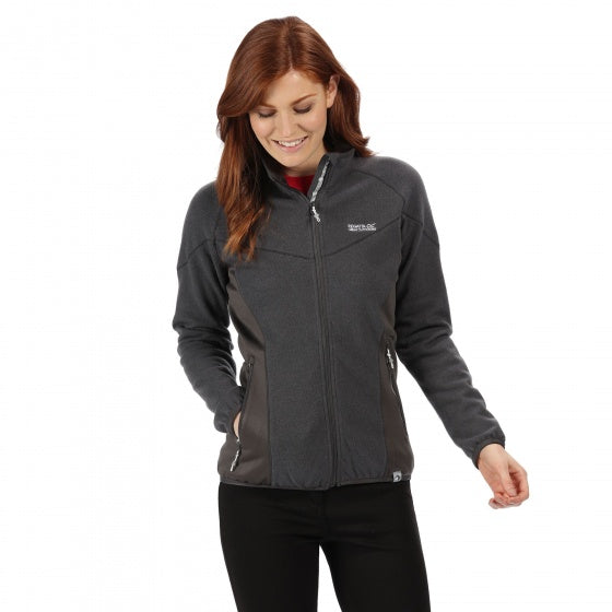 Regatta Outdoorvest Kestor Ladies Wool Polyester Grey Velikost xxs