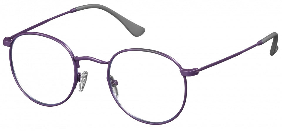 Lunettes de lecture solaire Unisexe Ovale Acrylique Violet Force +1.50