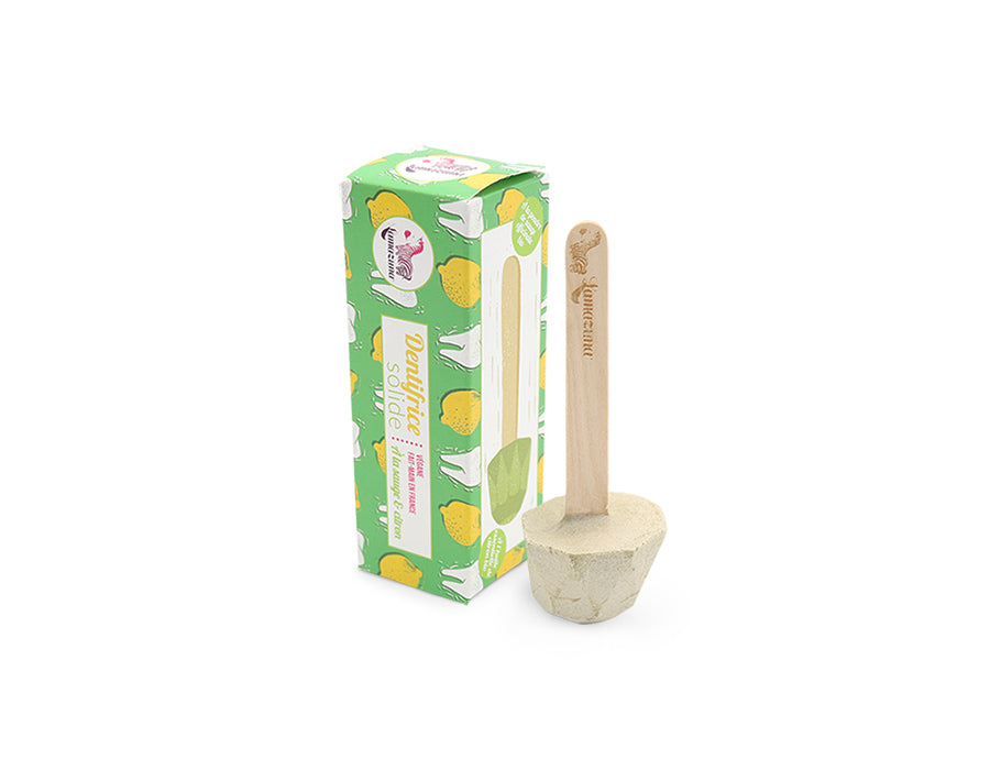 Lamazuna Toothpaste on a stick with lemon and sage