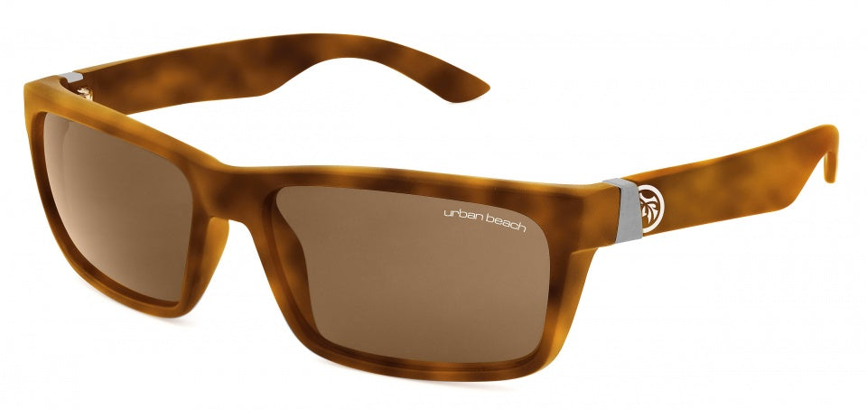 Gafas de sol de playa urbana hombres marrón marrón