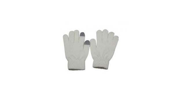 Intet navn Dot Touch Screen Glove Wool White Størrelse M L
