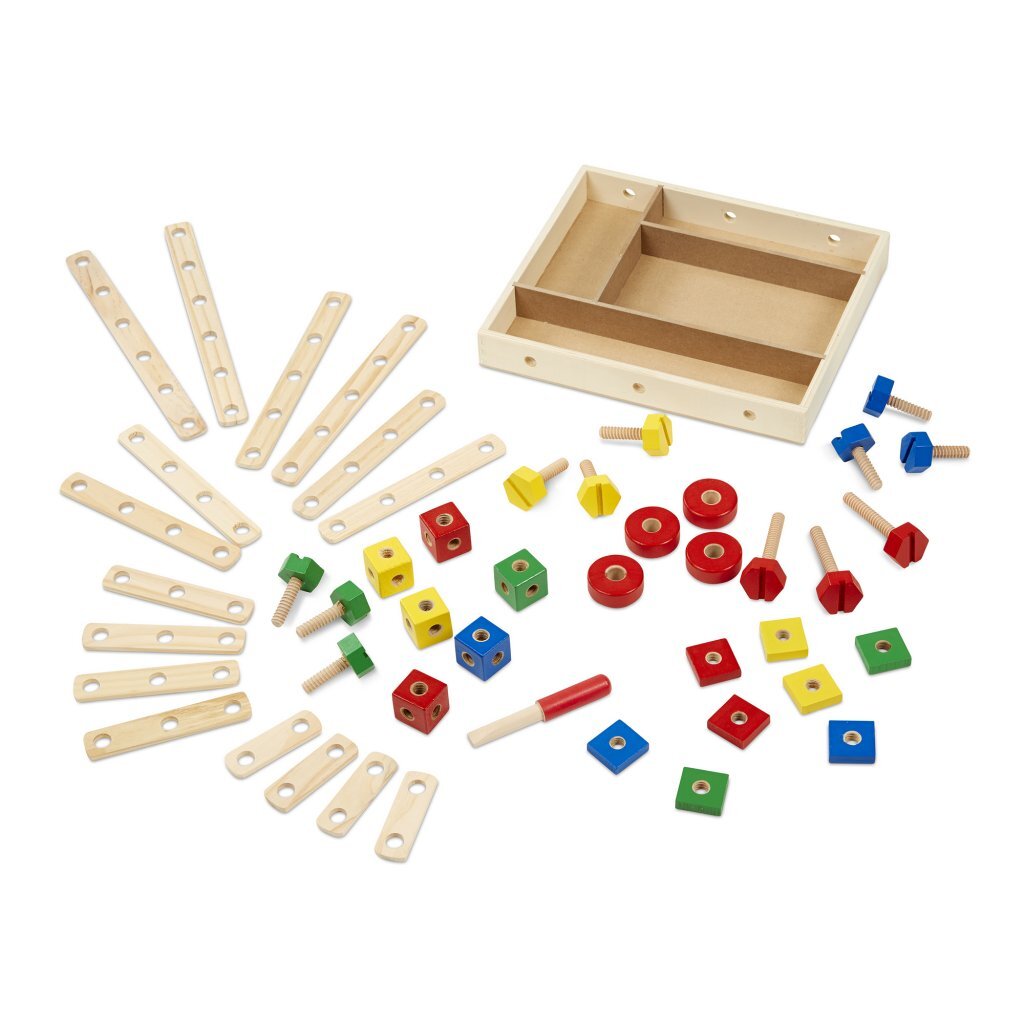 Melissa Doug Doug Wooden Construction Set 48 pezzi