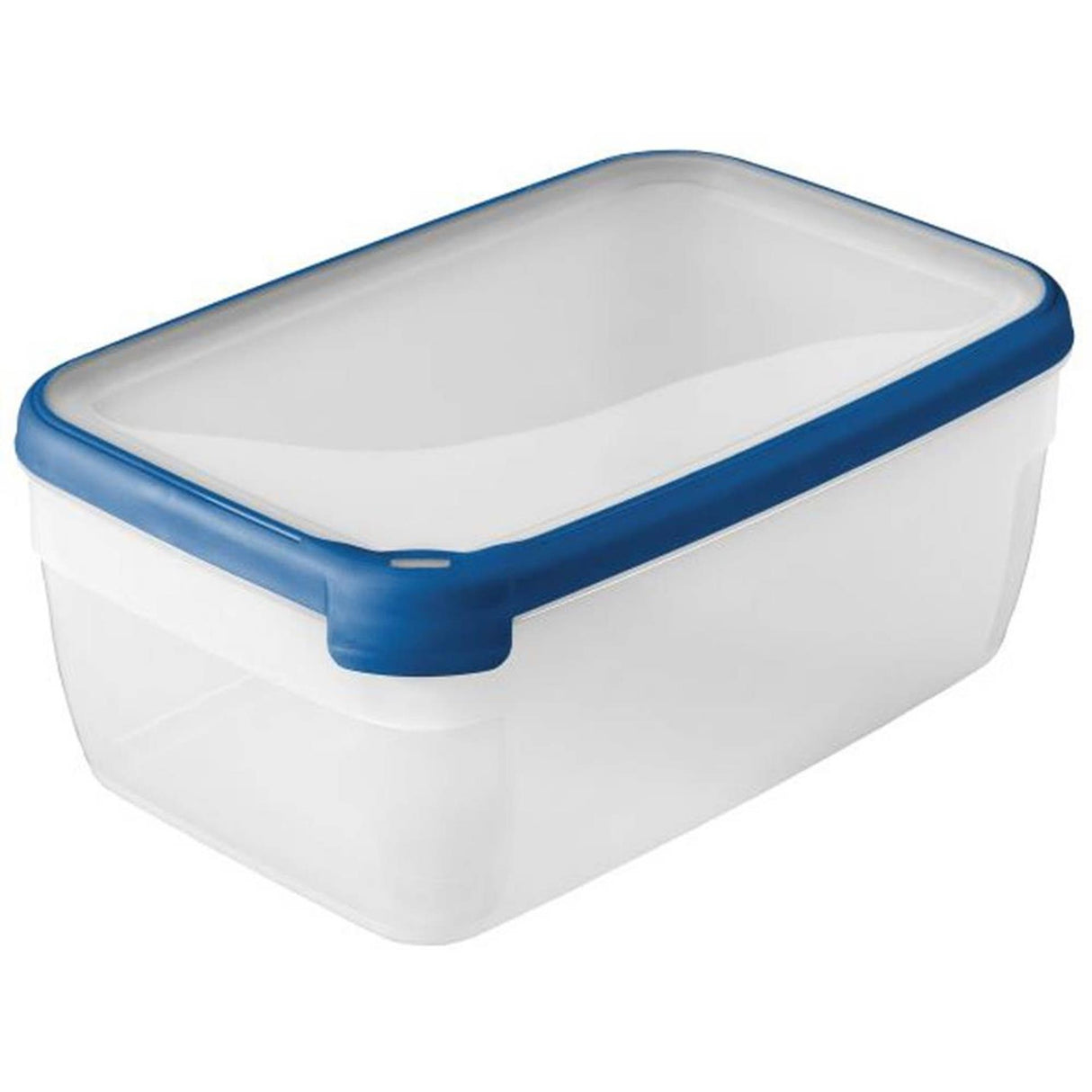 Curver grand chef rectangular fresh food container 5.4l transparent dark blue