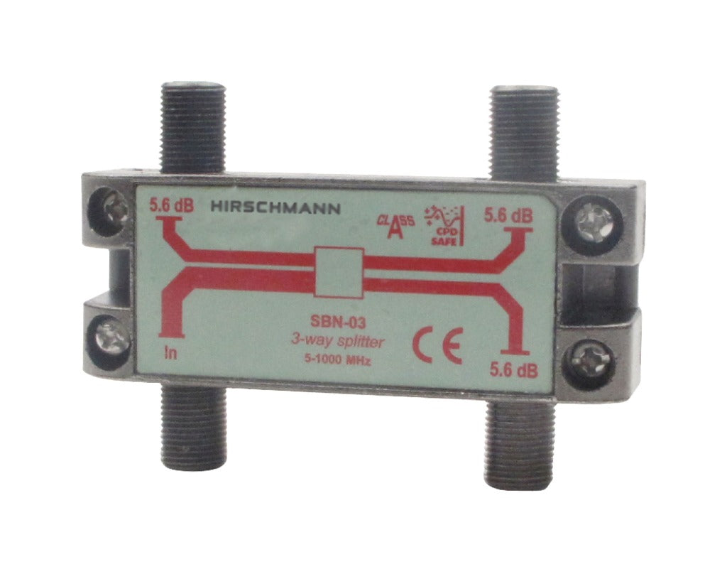 Hirschmann 695004596 CATV Splitter 5,6 dB 5-1000 MHz - 3 výstupy