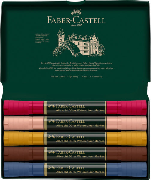 Faber Castell FC-160307 WK25Aquarel Marker FC Albrechtdürer 5 sztuk portret