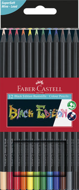 Faber Castell FC-116412 colored pencils Black Edition in penny 12 pieces