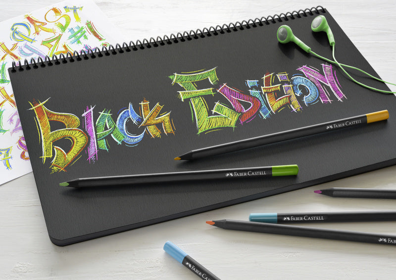 Faber Castell FC-116412 colored pencils Black Edition in penny 12 pieces