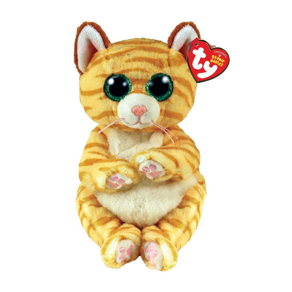 Ty Beanie Babies Bellies Mango Stripey Cat, 15cm