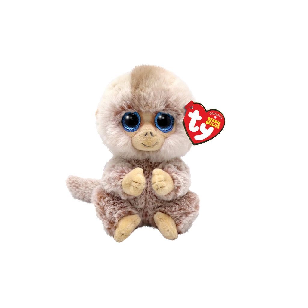 Ty beanie babies pance scimmia tozza, 15 cm