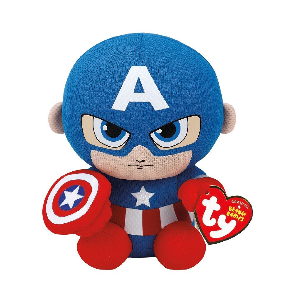 Ty Beanie Ty Marvel Captain America 15 cm