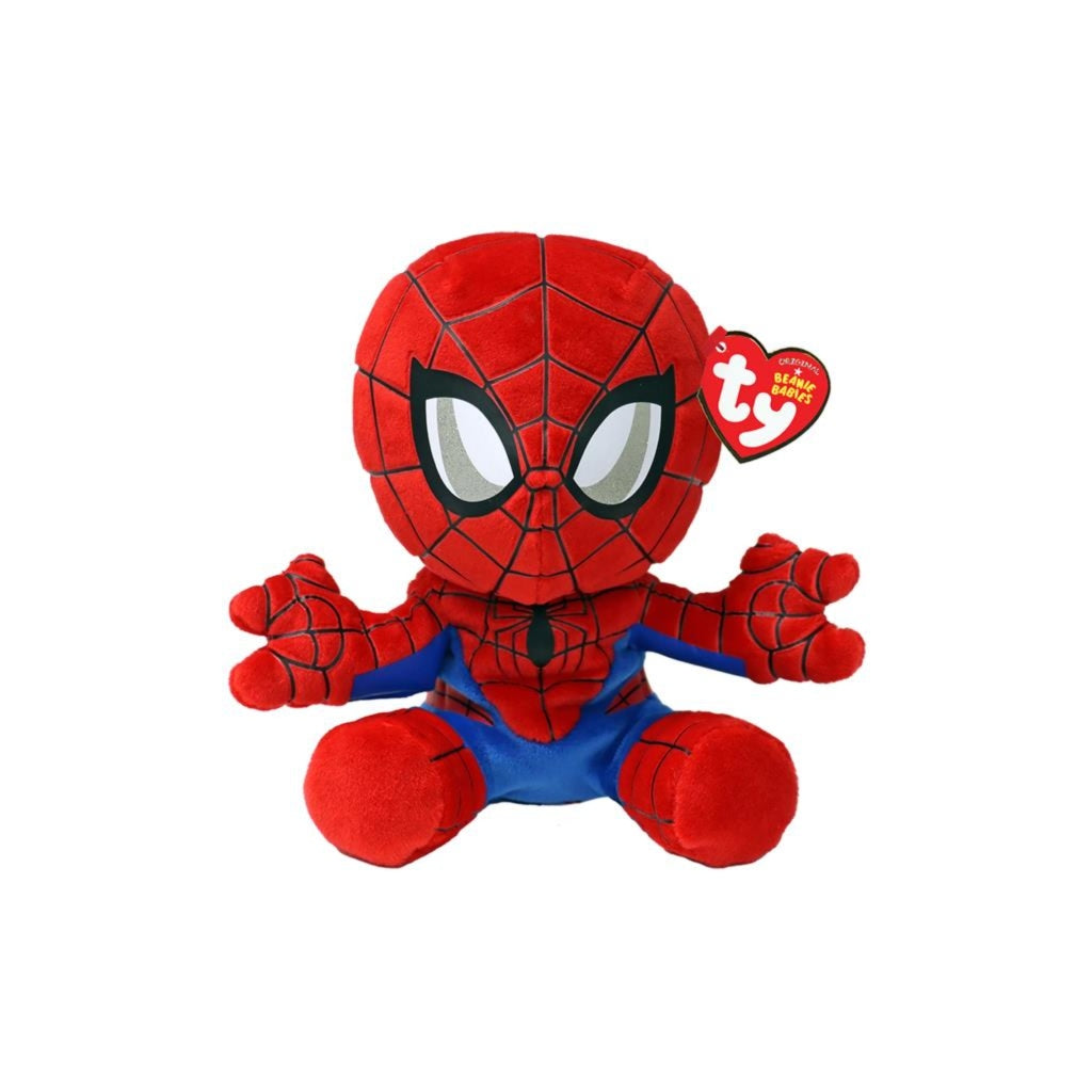 Ty beanie babies marvel spiderman soft, 15cm