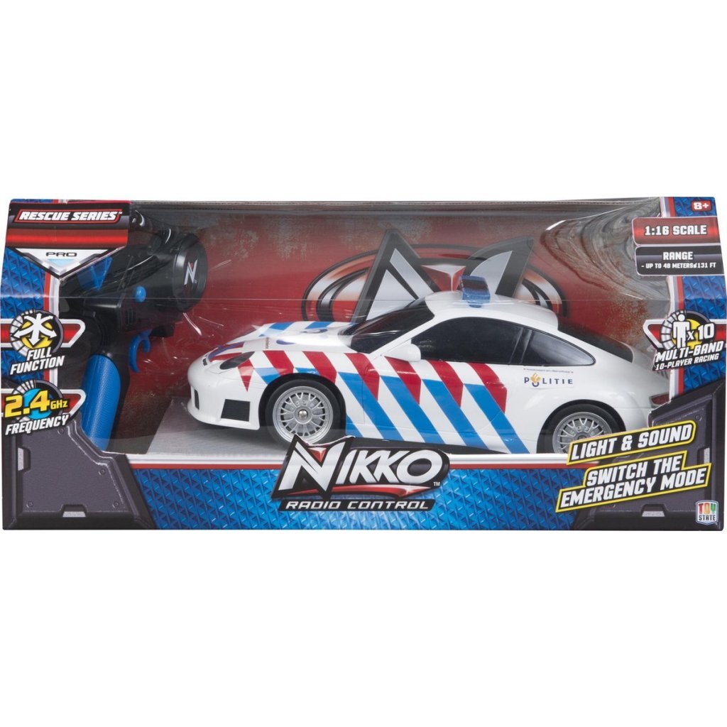 Nikko RC Porsche Police 1:16 + Light and Sound