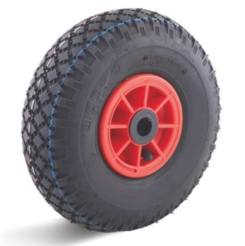 Torwegge luchtband wiel 260mm lrk kunststof rood