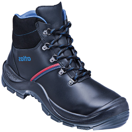 Sapato de trabalho Atlas anatômico bau 500 high s3 | preto [w10] | tamanho 46 - 11.012.003.46
