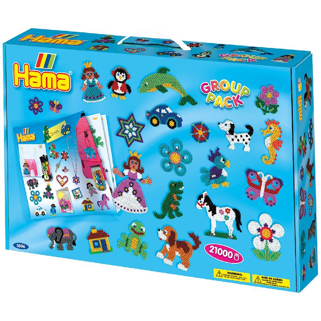 Hama ironing bead set in case, 21,000 pcs.