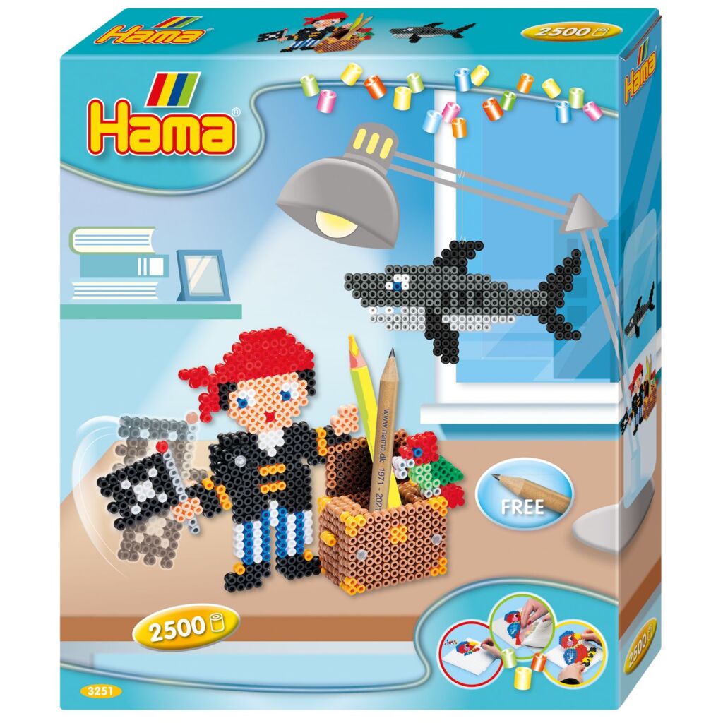 Hama Iron Beads 3D Set Pirates 2500 pezzi