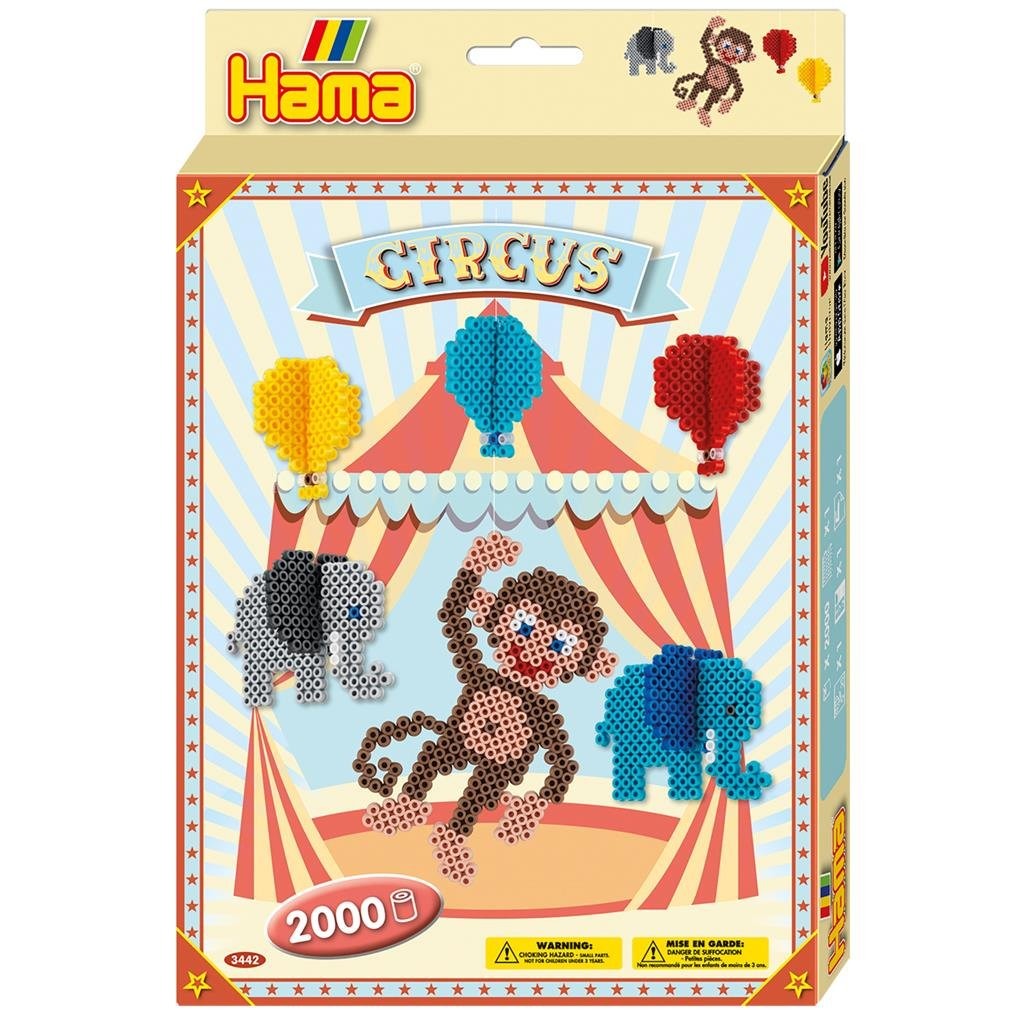 Hama Iron Perlen Circus 2000 Stücke mehrfarbig