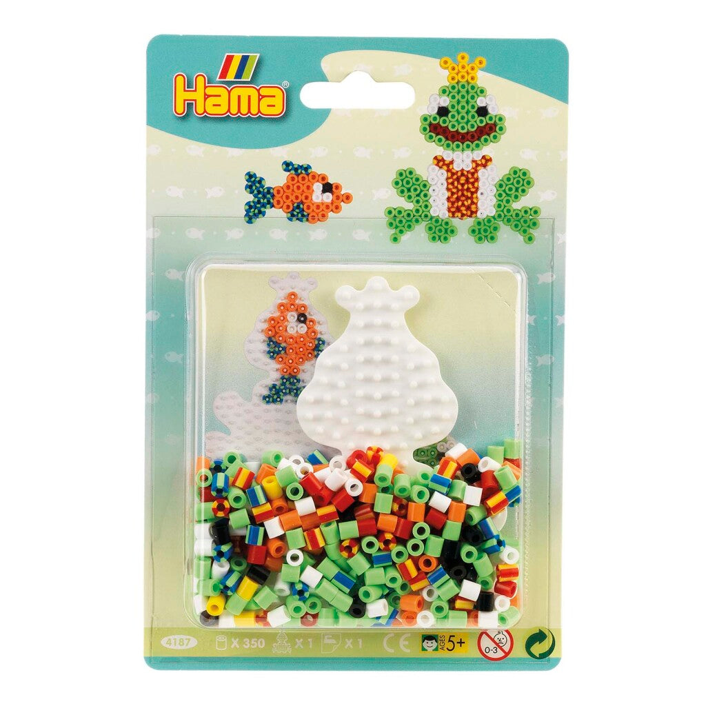 Hama jernperler frosk og fisk setter 350 stykker