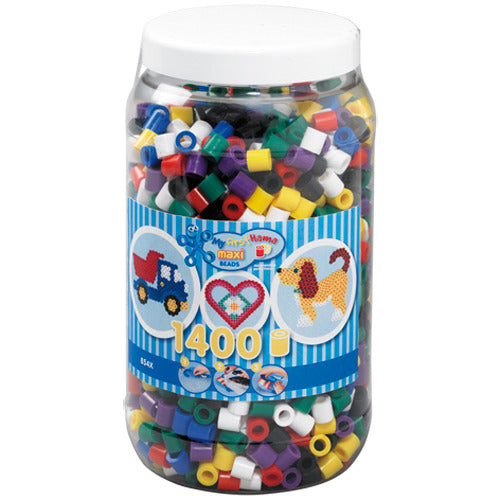 Hama Iron Perlen Maxi im Topf - Mix Standard (00), 1400st.