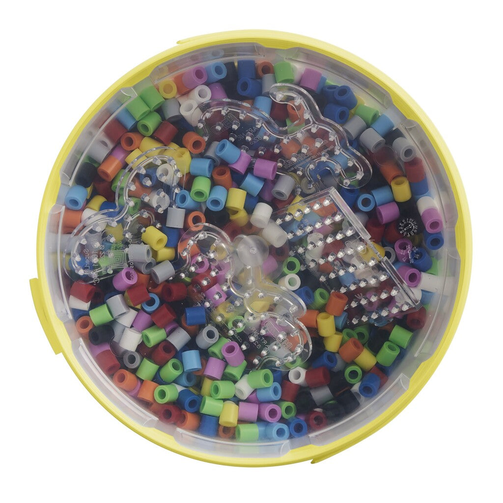 Hama Eisen Perlen Maxi Bucket + Regal 3000 Stécker