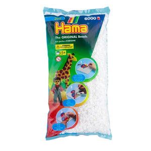 Perle da stiro Hama 6000 pezzi bianche