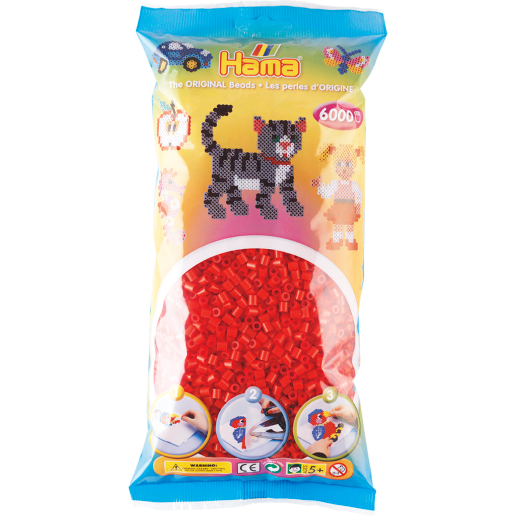 Hama Iron Beads 6000 kusů červené
