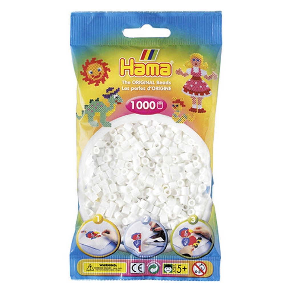 HAMA IRON IRONE korálky bílé 1000 kusů