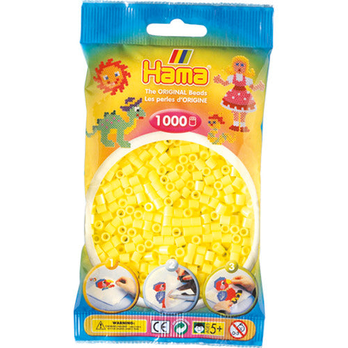 Hama iron beads 1000 pieces yellow pastel