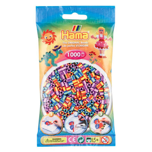 Hama String Bead Mix - rayado (092), 1000.