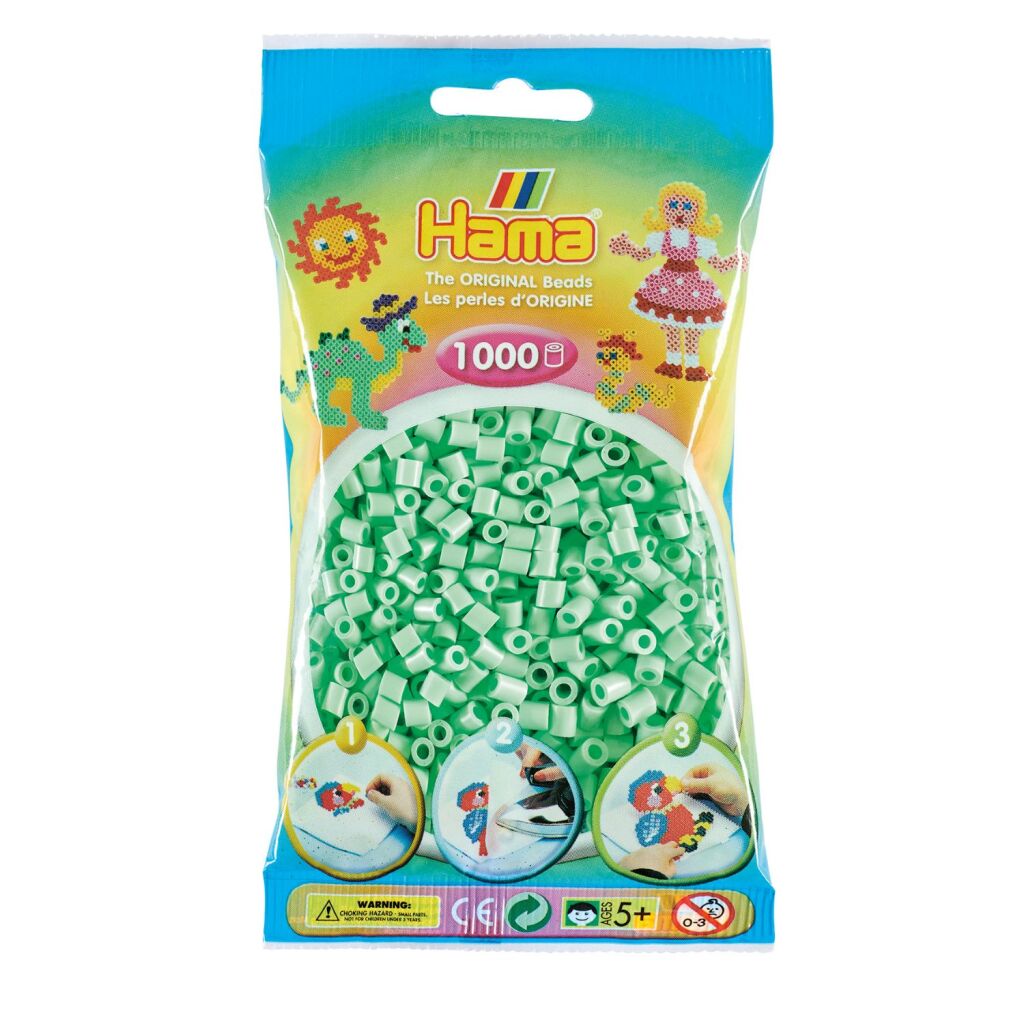 Hama String Beads - Pastel Mint (98), 1000st.