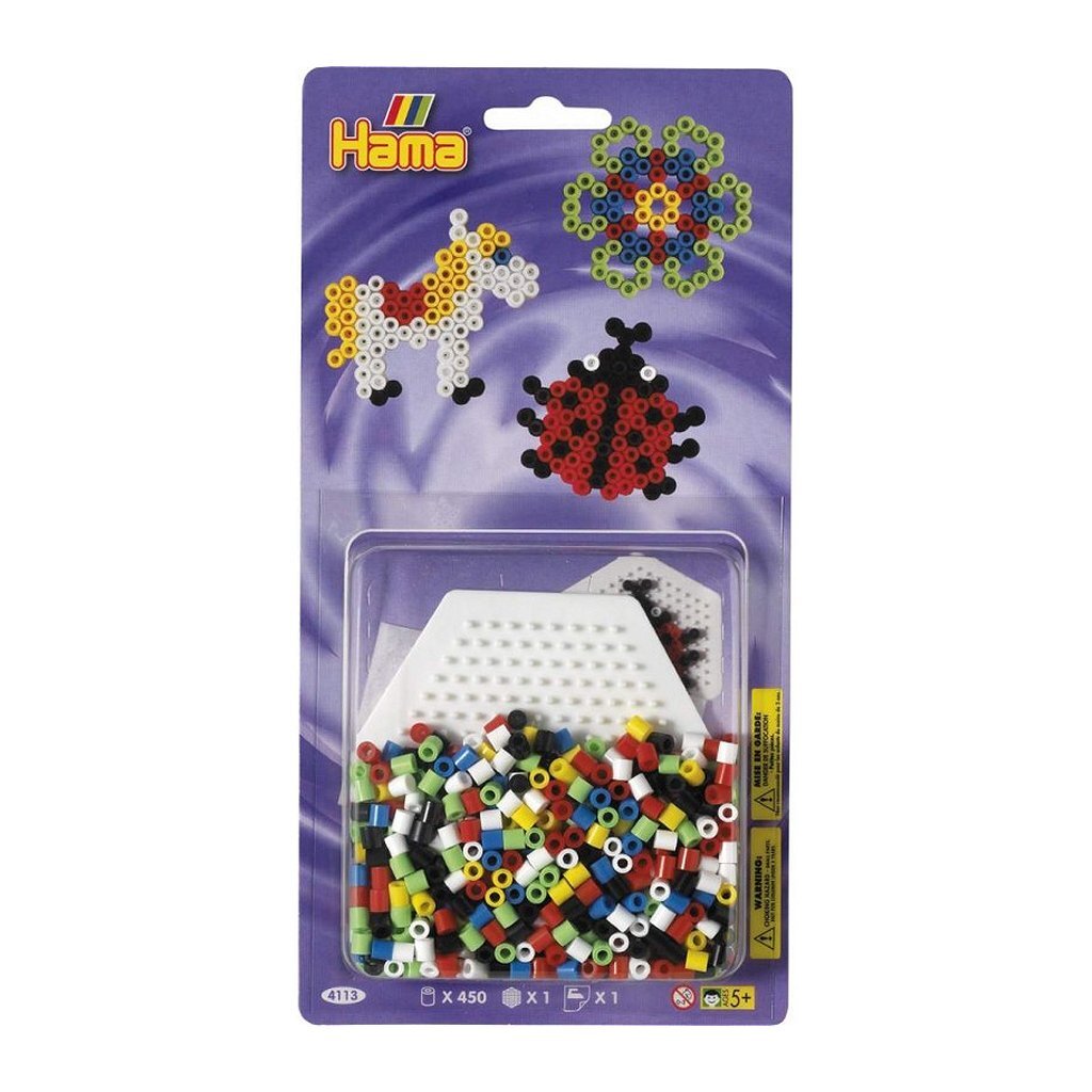 Hama Eisen Beads Päerd Ladybugblobloe 450 Stécker
