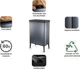 Curver verto high afvalbak 54l grijs