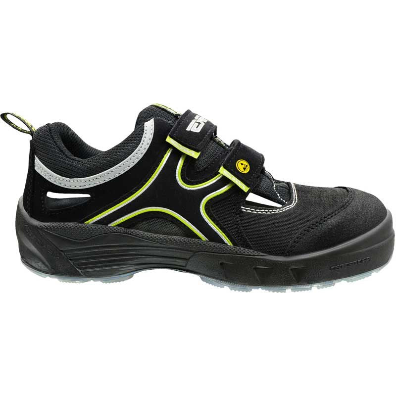 Hks sandaal k1 am s1p esd | zwart geel | maat 44 - 00.162.049.44