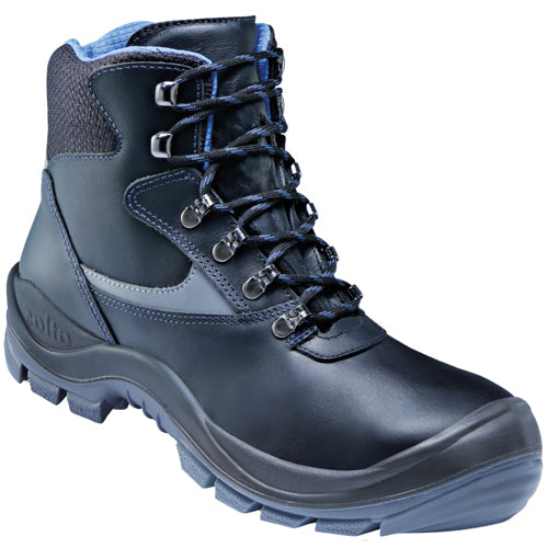 Sapato de trabalho Atlas ergo-med 500 blueline high s3 + kn | preto w14 | tamanho 49 - 00.012.148.49