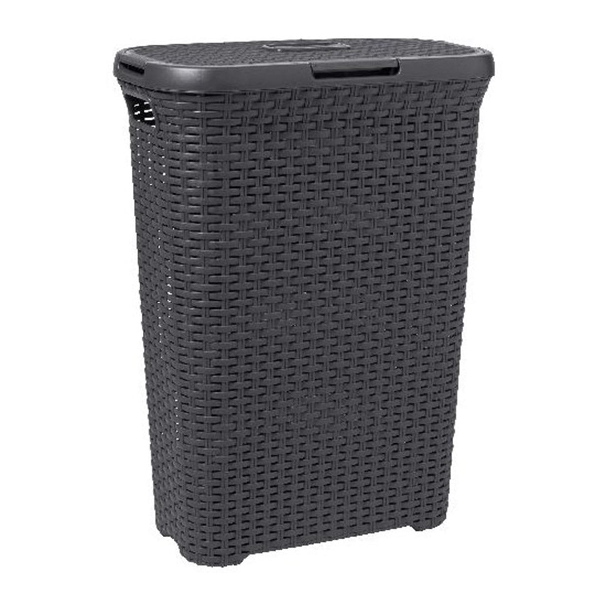 Curver style laundry basket with lid 40l anthracite