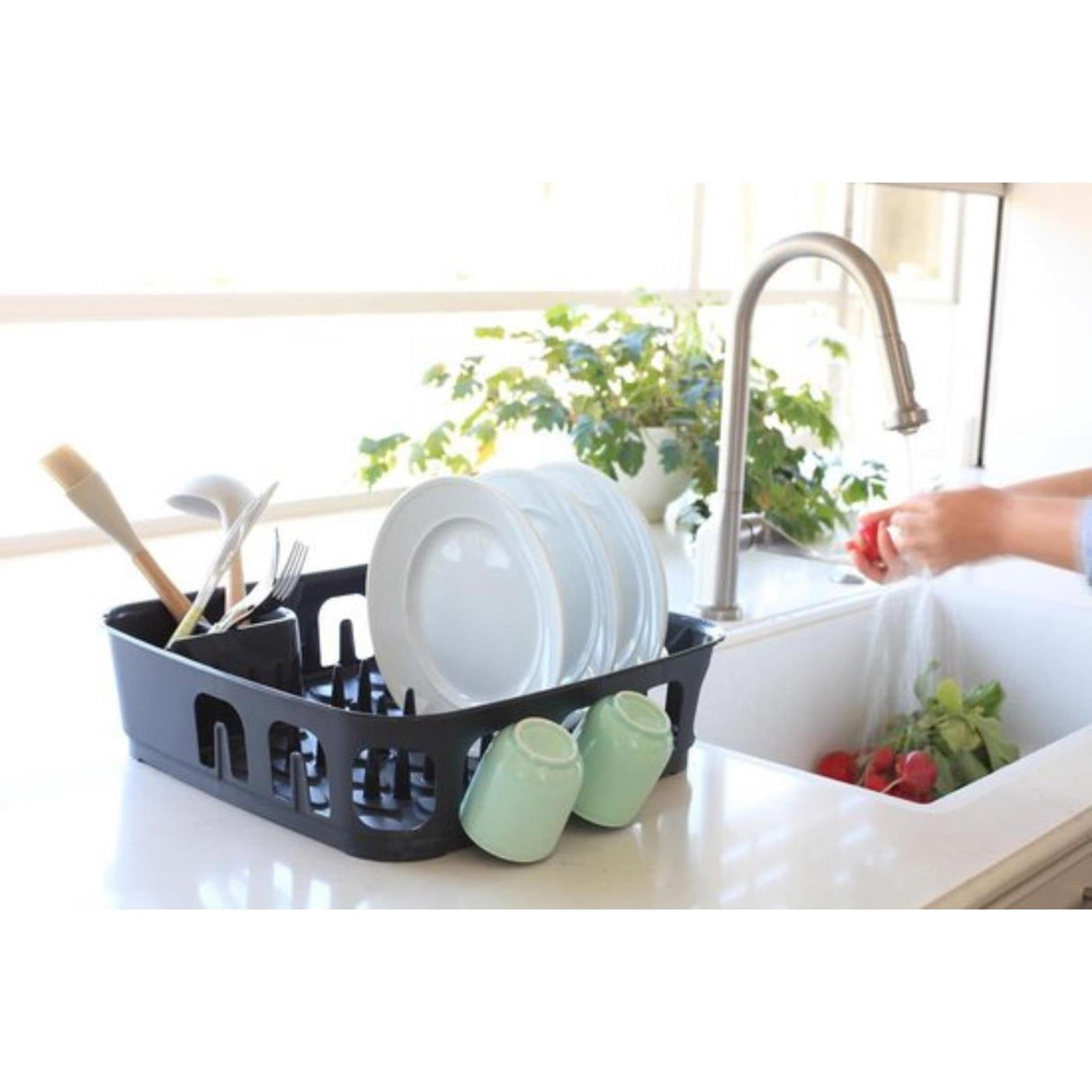 Curver draining rack essentials anthracite